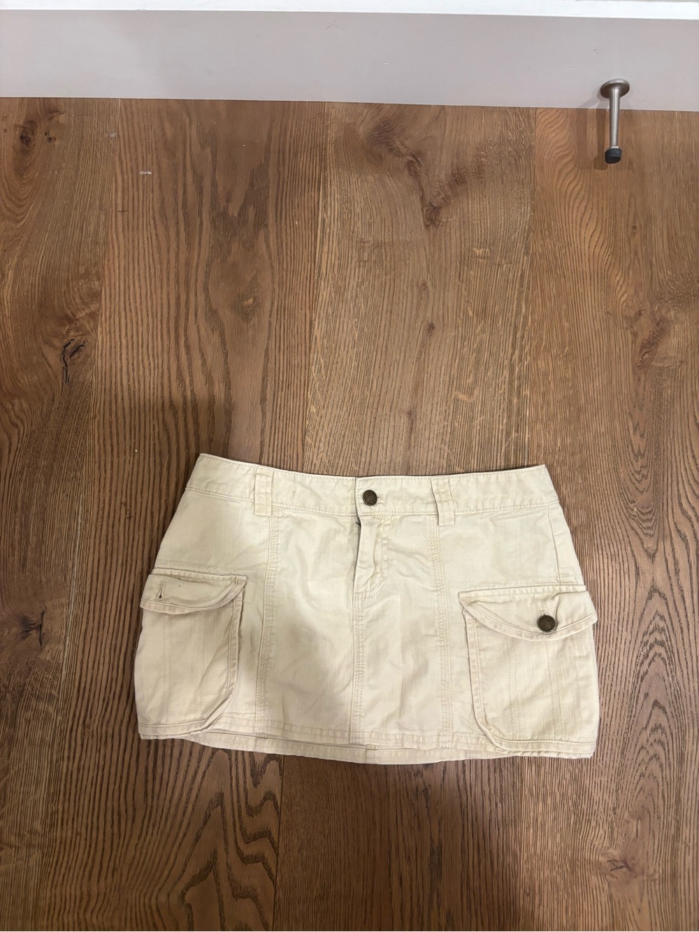 BDG Tan Cargo Mini Skirt